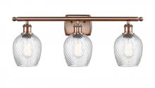 Innovations Lighting 516-3W-AC-G292-LED - Salina - 3 Light - 26 inch - Antique Copper - Bath Vanity Light