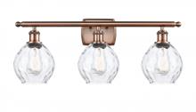 Innovations Lighting 516-3W-AC-G362-LED - Waverly - 3 Light - 26 inch - Antique Copper - Bath Vanity Light