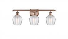 Innovations Lighting 516-3W-AC-G462-6-LED - Norfolk - 3 Light - 26 inch - Antique Copper - Bath Vanity Light
