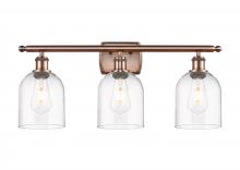 Innovations Lighting 516-3W-AC-G558-6CL - Bella - 3 Light - 26 inch - Antique Copper - Bath Vanity Light