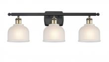Innovations Lighting 516-3W-BAB-G411-LED - Dayton - 3 Light - 26 inch - Black Antique Brass - Bath Vanity Light