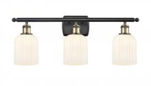 Innovations Lighting 516-3W-BAB-G559-5GWH - Bridal Veil - 3 Light - 25 inch - Black Antique Brass - Bath Vanity Light