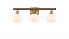 Innovations Lighting 516-3W-BB-G121-6 - Athens - 3 Light - 26 inch - Brushed Brass - Bath Vanity Light