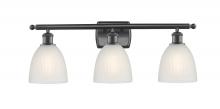 Innovations Lighting 516-3W-BK-G381-LED - Castile - 3 Light - 26 inch - Matte Black - Bath Vanity Light