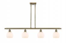Innovations Lighting 516-4I-AB-G121-6-LED - Athens - 4 Light - 48 inch - Antique Brass - Cord hung - Island Light