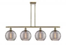 Innovations Lighting 516-4I-AB-G1213-10SM - Athens Deco Swirl - 4 Light - 48 inch - Antique Brass - Cord hung - Island Light
