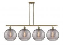 Innovations Lighting 516-4I-AB-G1213-12SM - Athens Deco Swirl - 4 Light - 50 inch - Antique Brass - Cord hung - Island Light