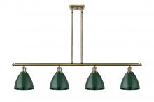 Innovations Lighting 516-4I-AB-MBD-75-GR - Plymouth - 4 Light - 48 inch - Antique Brass - Cord hung - Island Light