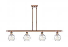 Innovations Lighting 516-4I-AC-G1213-6-LED - Athens Deco Swirl - 4 Light - 48 inch - Antique Copper - Cord hung - Island Light