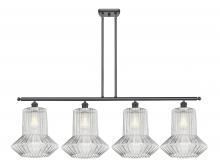 Innovations Lighting 516-4I-BK-G212-LED - Springwater - 4 Light - 50 inch - Matte Black - Cord hung - Island Light