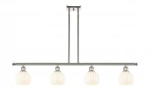 Innovations Lighting 516-4I-PN-G1217-6WV - White Venetian - 4 Light - 48 inch - Polished Nickel - Stem Hung - Island Light