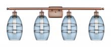 Innovations Lighting 516-4W-AC-G557-6BL - Vaz - 4 Light - 36 inch - Antique Copper - Bath Vanity Light