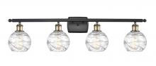 Innovations Lighting 516-4W-BAB-G1213-6-LED - Athens Deco Swirl - 4 Light - 36 inch - Black Antique Brass - Bath Vanity Light