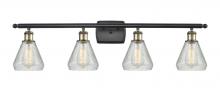 Innovations Lighting 516-4W-BAB-G275-LED - Conesus - 4 Light - 36 inch - Black Antique Brass - Bath Vanity Light