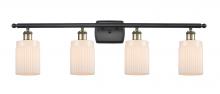 Innovations Lighting 516-4W-BAB-G341 - Hadley - 4 Light - 35 inch - Black Antique Brass - Bath Vanity Light