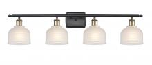 Innovations Lighting 516-4W-BAB-G411-LED - Dayton - 4 Light - 36 inch - Black Antique Brass - Bath Vanity Light