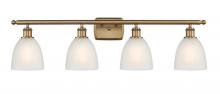 Innovations Lighting 516-4W-BB-G381-LED - Castile - 4 Light - 36 inch - Brushed Brass - Bath Vanity Light