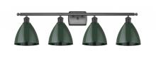 Innovations Lighting 516-4W-BK-MBD-75-GR - Plymouth - 4 Light - 38 inch - Matte Black - Bath Vanity Light