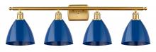 Innovations Lighting 516-4W-SG-MBD-75-BL - Plymouth - 4 Light - 38 inch - Satin Gold - Bath Vanity Light