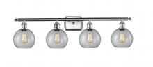 Innovations Lighting 516-4W-SN-G122-LED - Athens - 4 Light - 38 inch - Brushed Satin Nickel - Bath Vanity Light