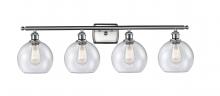 Innovations Lighting 516-4W-SN-G124 - Athens - 4 Light - 38 inch - Brushed Satin Nickel - Bath Vanity Light