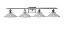 Innovations Lighting 516-4W-SN-G132-LED - Orwell - 4 Light - 38 inch - Brushed Satin Nickel - Bath Vanity Light