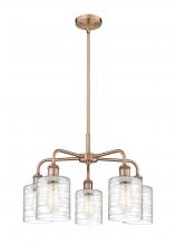 Innovations Lighting 516-5CR-AC-G1113 - Cobbleskill - 5 Light - 23 inch - Antique Copper - Chandelier