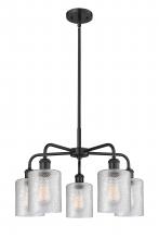 Innovations Lighting 516-5CR-BK-G112 - Cobbleskill - 5 Light - 23 inch - Matte Black - Chandelier