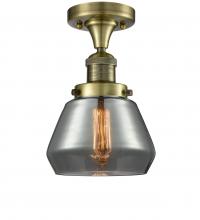 Innovations Lighting 517-1CH-AB-G173-LED - Fulton - 1 Light - 7 inch - Antique Brass - Semi-Flush Mount