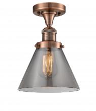 Innovations Lighting 517-1CH-AC-G43 - Cone - 1 Light - 8 inch - Antique Copper - Semi-Flush Mount