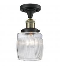 Innovations Lighting 517-1CH-BAB-G302-LED - Colton - 1 Light - 6 inch - Black Antique Brass - Semi-Flush Mount