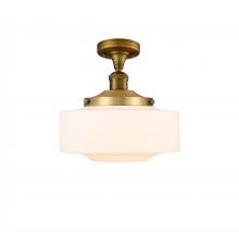 Innovations Lighting 517-1CH-BB-G691-12 - Bridgeton - 1 Light - 12 inch - Brushed Brass - Semi-Flush Mount