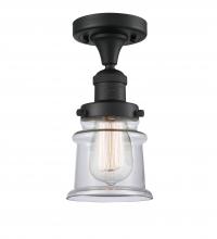 Innovations Lighting 517-1CH-BK-G182S-LED - Canton - 1 Light - 6 inch - Matte Black - Semi-Flush Mount