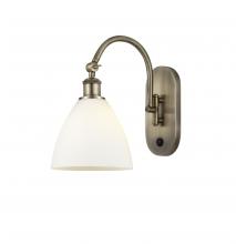 Innovations Lighting 518-1W-AB-GBD-751-LED - Bristol - 1 Light - 8 inch - Antique Brass - Sconce
