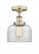 Innovations Lighting 616-1F-AB-G72 - Bell - 1 Light - 8 inch - Antique Brass - Semi-Flush Mount