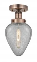 Innovations Lighting 616-1F-AC-G165 - Geneseo - 1 Light - 7 inch - Antique Copper - Semi-Flush Mount