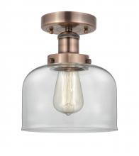 Innovations Lighting 616-1F-AC-G72 - Bell - 1 Light - 8 inch - Antique Copper - Semi-Flush Mount