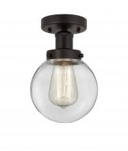 Innovations Lighting 616-1F-OB-G202-6 - Beacon - 1 Light - 6 inch - Oil Rubbed Bronze - Semi-Flush Mount