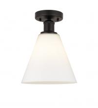 Innovations Lighting 616-1F-OB-GBC-81 - Berkshire - 1 Light - 8 inch - Oil Rubbed Bronze - Semi-Flush Mount