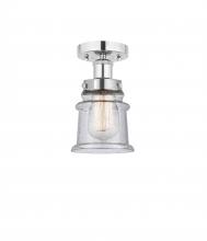 Innovations Lighting 616-1F-PC-G184S - Canton - 1 Light - 5 inch - Polished Chrome - Semi-Flush Mount