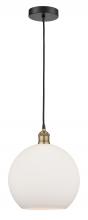 Innovations Lighting 616-1P-BAB-G121-12 - Athens - 1 Light - 12 inch - Black Antique Brass - Cord hung - Mini Pendant