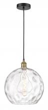 Innovations Lighting 616-1P-BAB-G1215-14 - Athens Water Glass - 1 Light - 13 inch - Black Antique Brass - Cord hung - Pendant