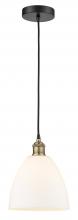 Innovations Lighting 616-1P-BAB-GBD-91 - Bristol - 1 Light - 9 inch - Black Antique Brass - Cord hung - Mini Pendant