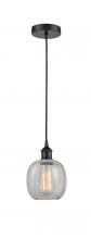 Innovations Lighting 616-1P-BK-G105 - Belfast - 1 Light - 6 inch - Matte Black - Cord hung - Mini Pendant