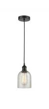 Innovations Lighting 616-1P-BK-G259 - Caledonia - 1 Light - 5 inch - Matte Black - Cord hung - Mini Pendant