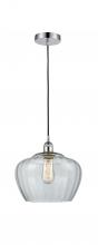 Innovations Lighting 616-1P-PC-G92-L - Fenton - 1 Light - 11 inch - Polished Chrome - Cord hung - Mini Pendant