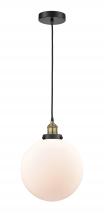 Innovations Lighting 616-1PH-BAB-G201-12 - Beacon - 1 Light - 12 inch - Black Antique Brass - Cord hung - Mini Pendant