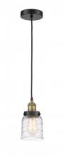 Innovations Lighting 616-1PH-BAB-G513 - Bell - 1 Light - 5 inch - Black Antique Brass - Cord hung - Mini Pendant