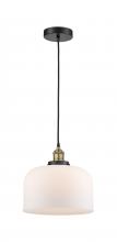 Innovations Lighting 616-1PH-BAB-G71-L - Bell - 1 Light - 12 inch - Black Antique Brass - Cord hung - Mini Pendant