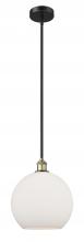 Innovations Lighting 616-1S-BAB-G121-12 - Athens - 1 Light - 12 inch - Black Antique Brass - Cord hung - Mini Pendant